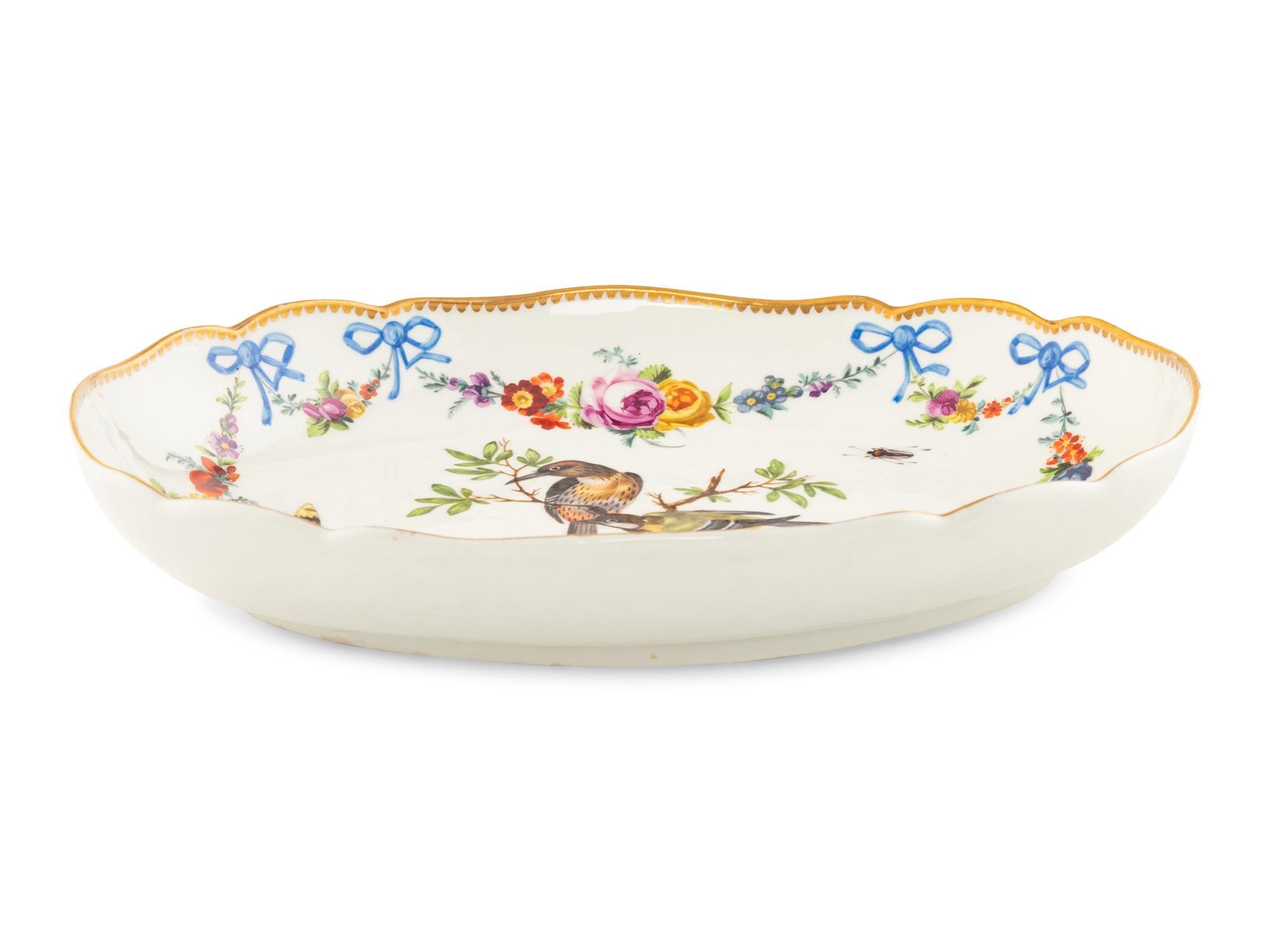 A Meissen Porcelain Ornithological Platter