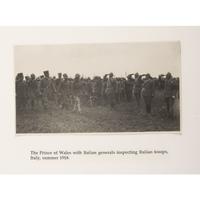 Prince of Wales Tour of Italy, 1918, Collection of 18 Photographs, Plus