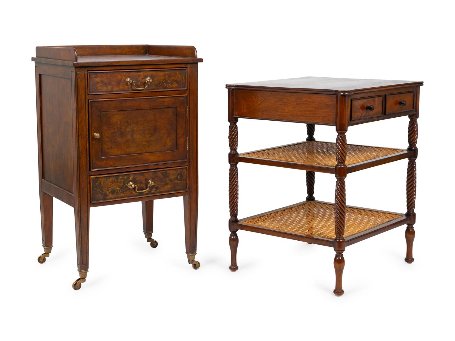 Two Georgian Style Mahogany Side Tables