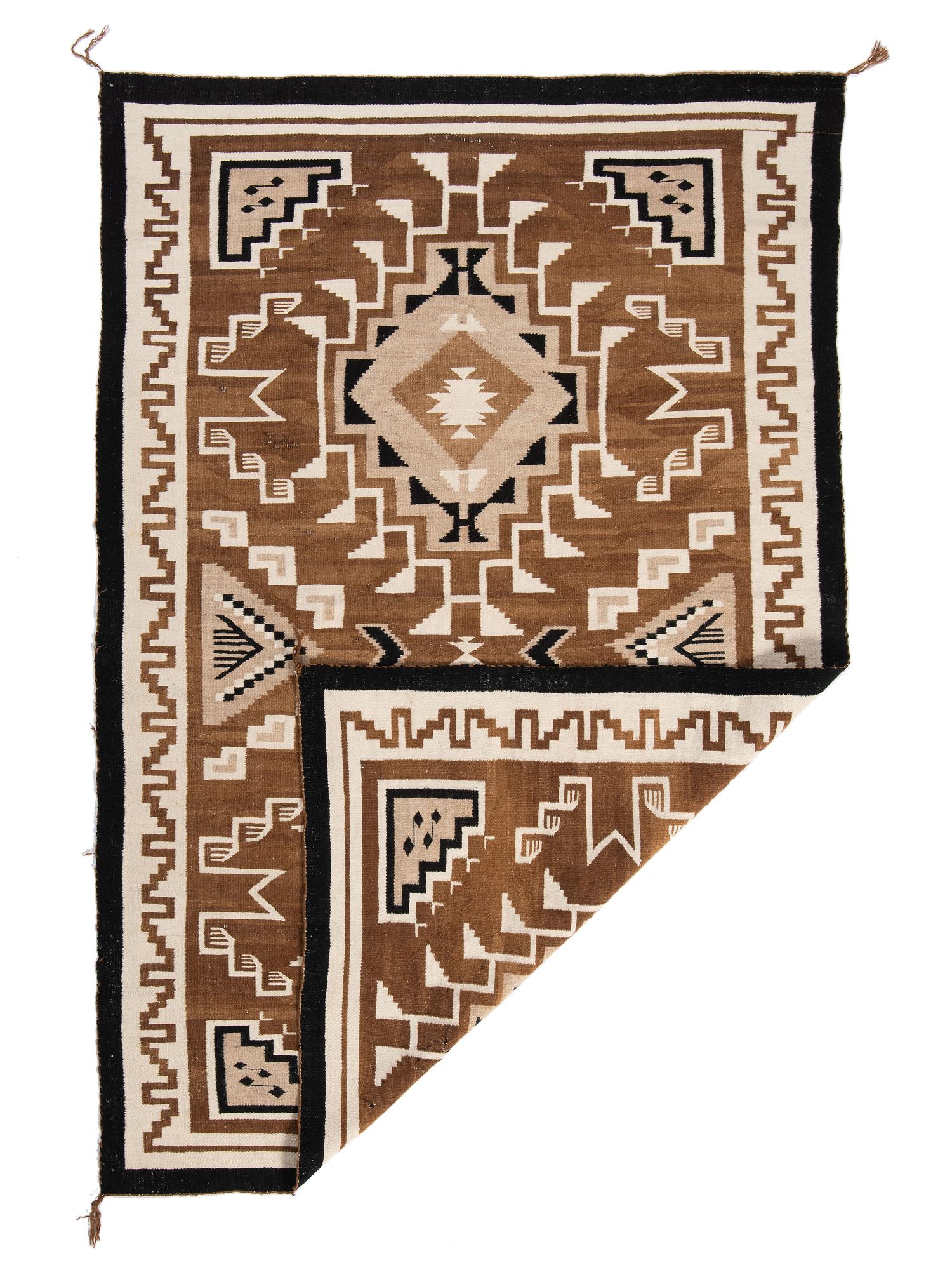 Navajo Two Grey Hills Weaving / Rug