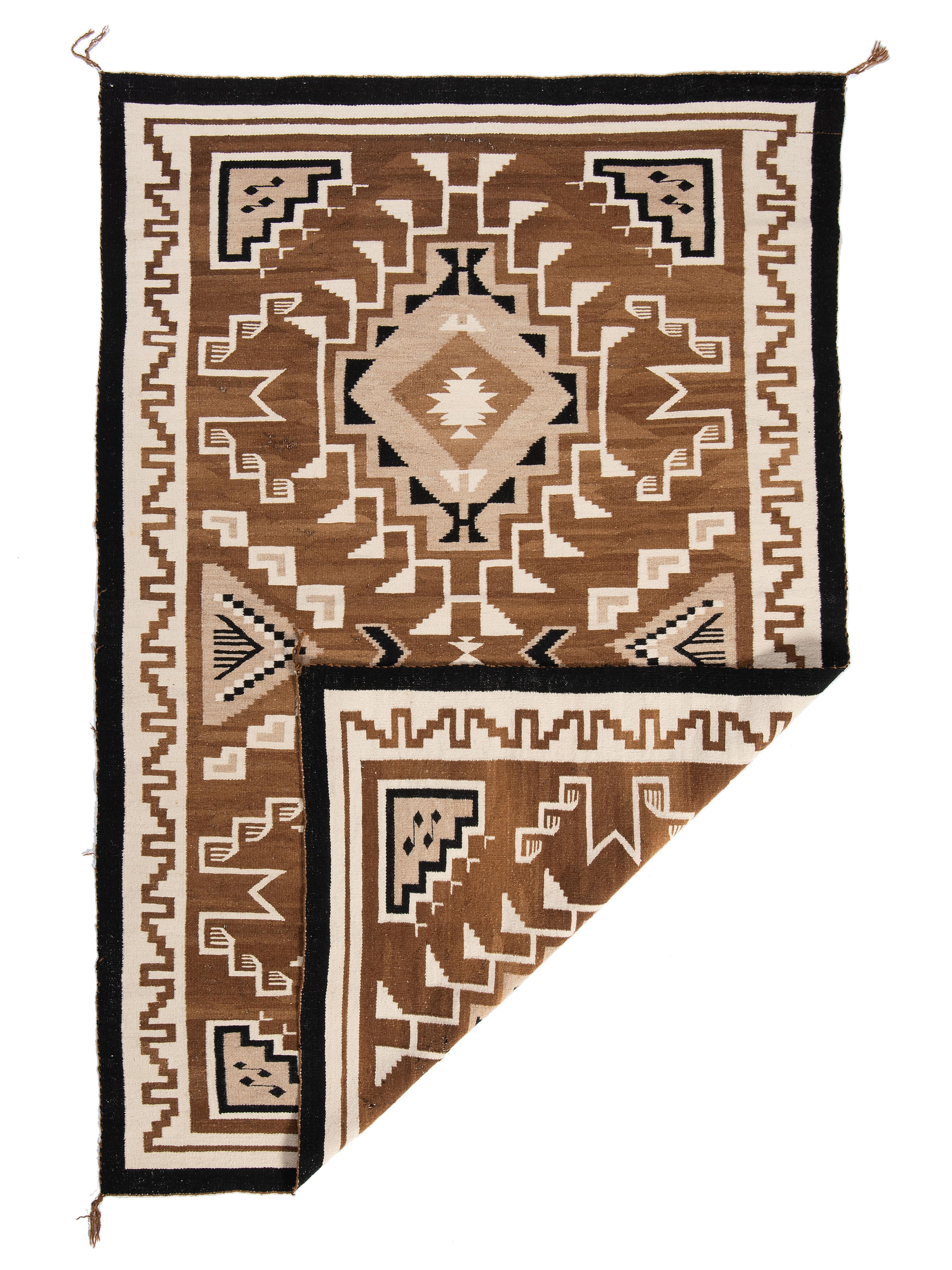 Navajo Two Grey Hills Weaving / Rug