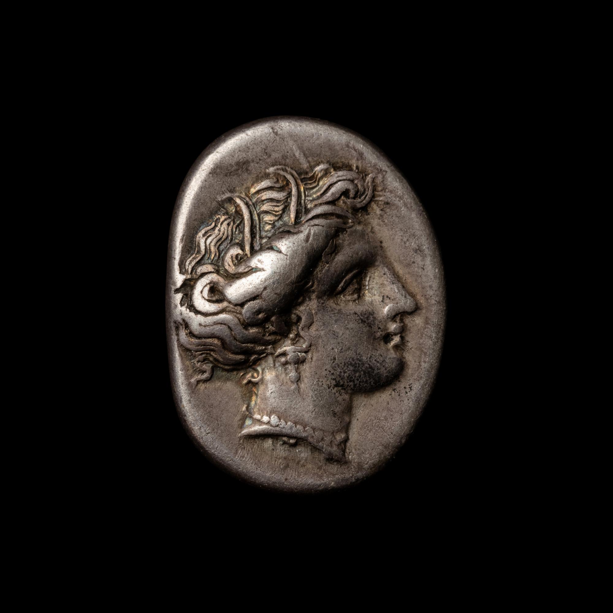 [ANCIENTS] LOCRIS. Locris Optunia (369-338 BC). Ar 1/4 Stater or hemidrachm. (2.8 g, 17mm)