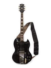 A Gibson Mother-of-Pearl Inlaid Black SG Electric Guitar