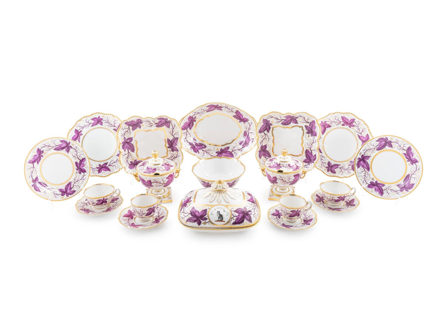A Worcester Barr Flight Barr and FBB Porcelain Service — C. 1814-1840