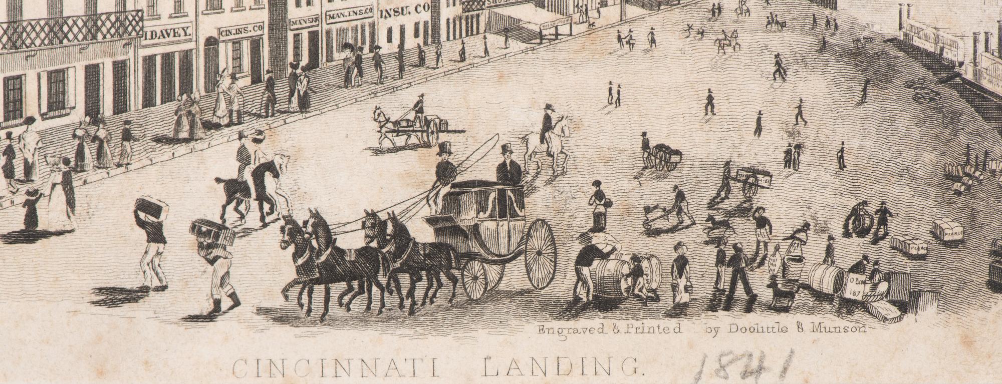 Six Cincinnati Engravings by Doolittle & Munson