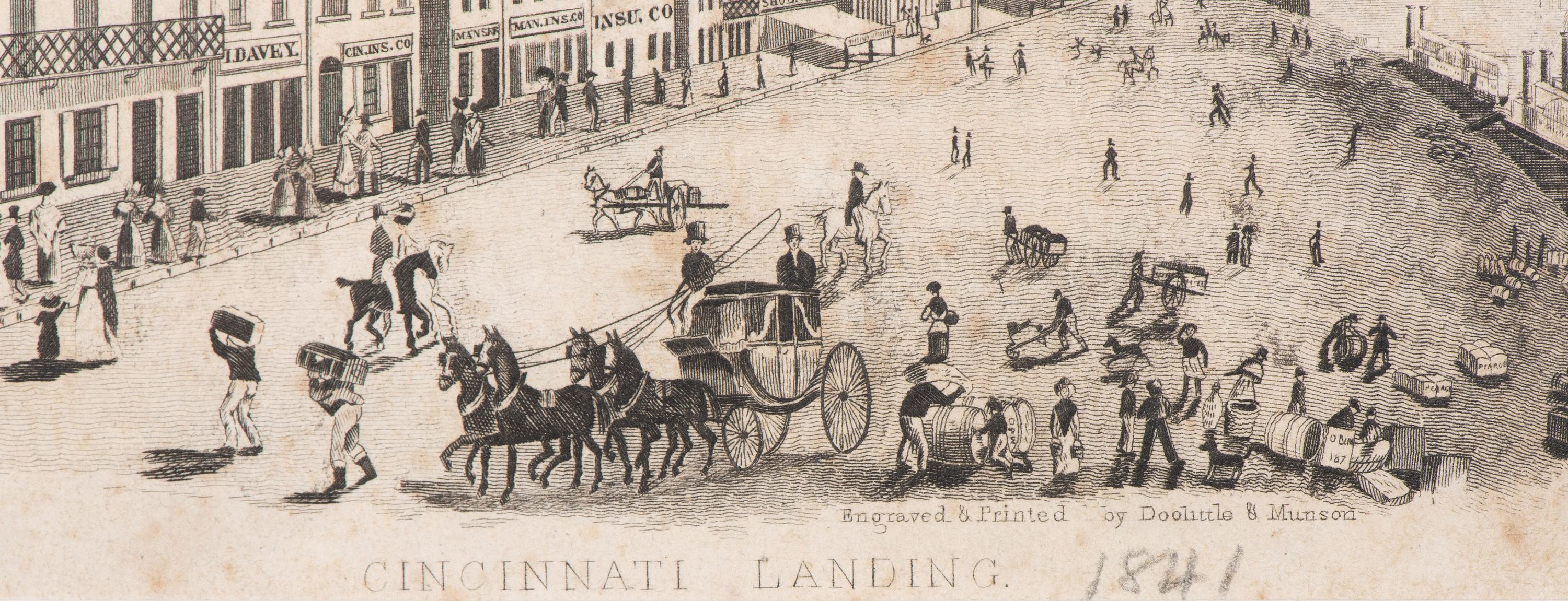 Six Cincinnati Engravings by Doolittle & Munson