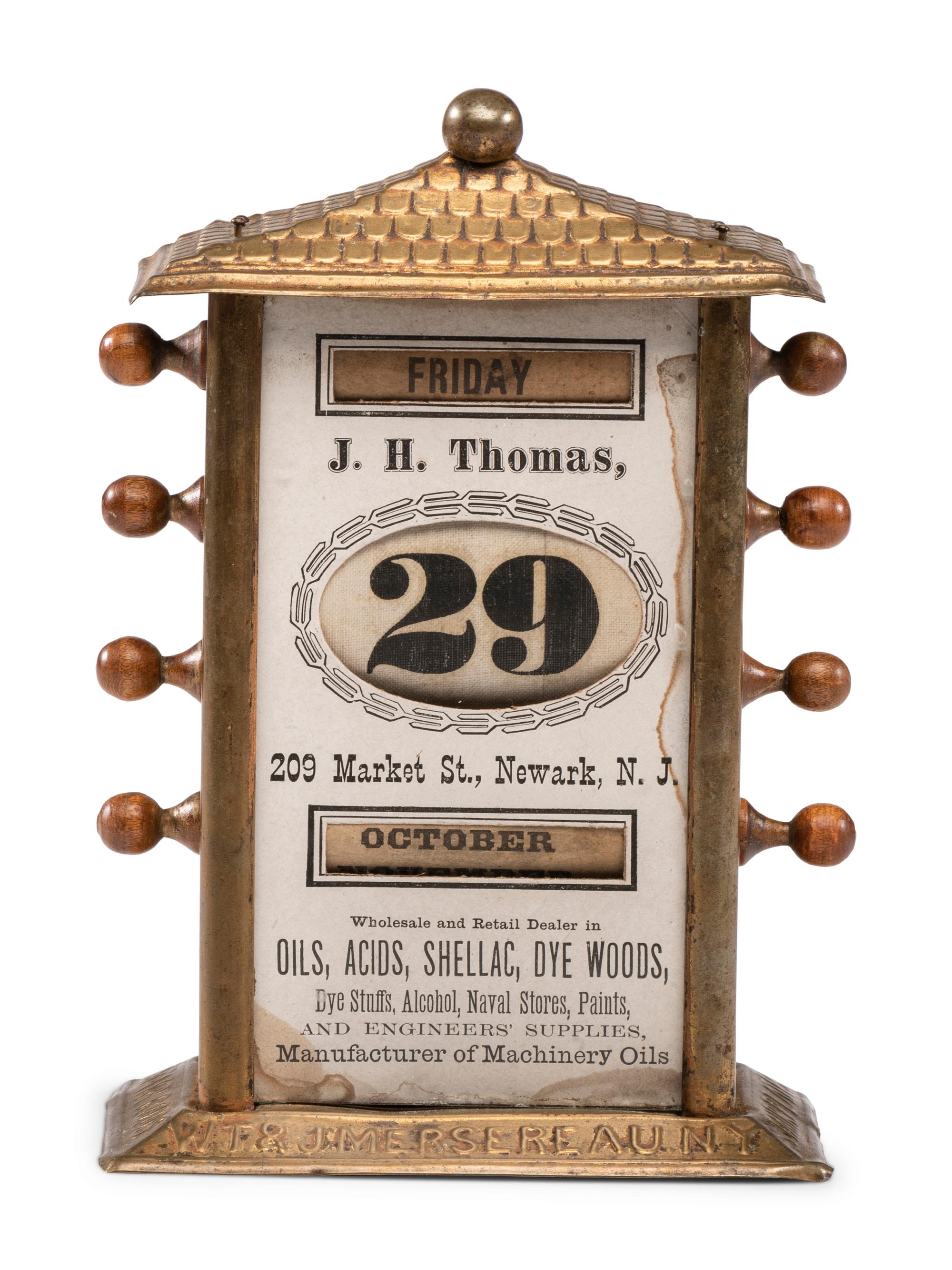 An Advertising Perpetual Desk Calendar