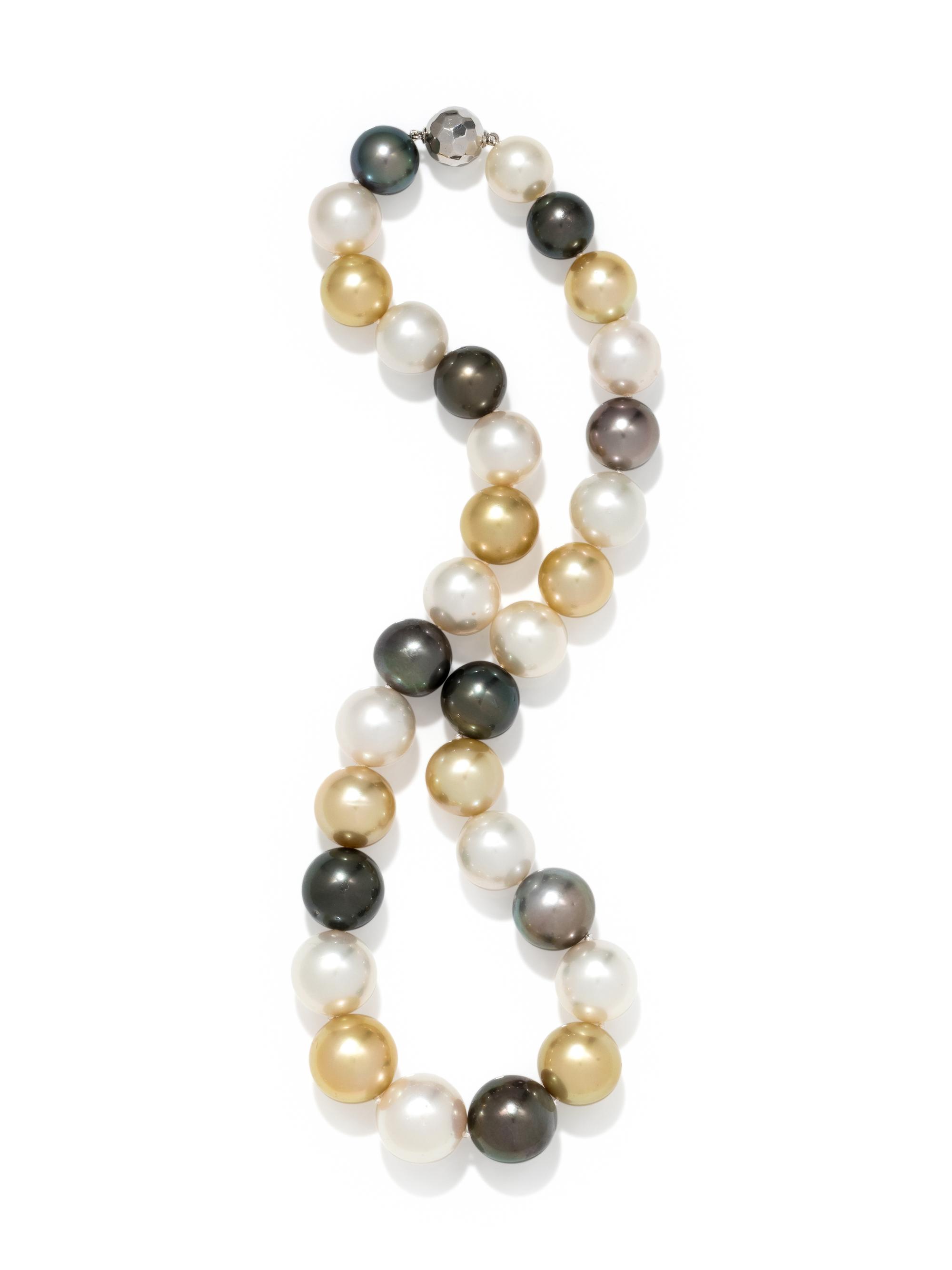 CULTURED MULTICOLOR SOUTH SEA PEARL NECKLACE