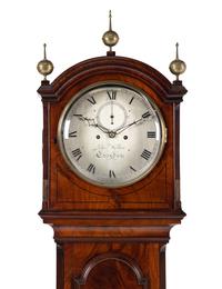 A Regency Mahogany Longcase Clock