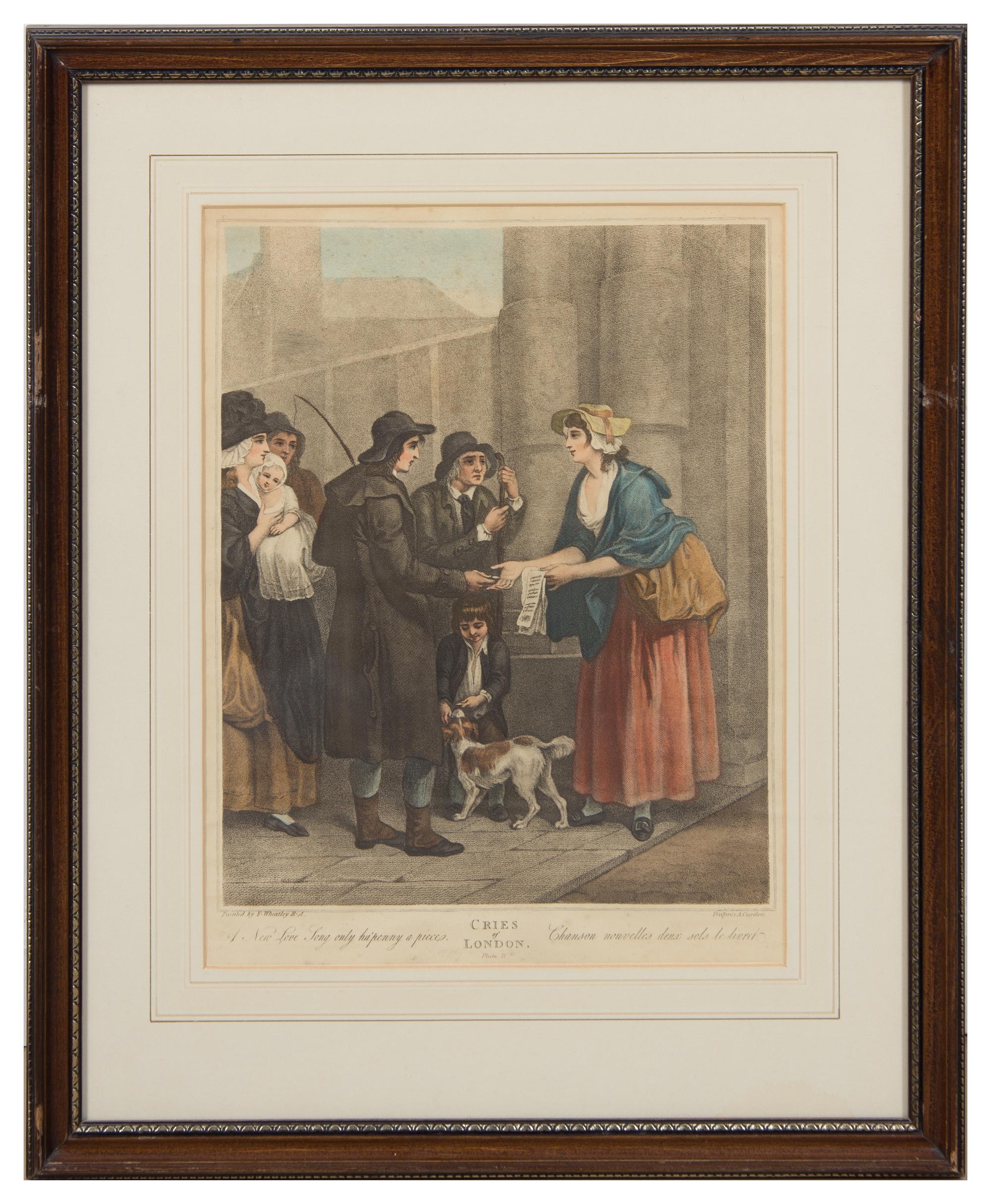 A Set of Thirteen English Mezzotint Engravings Height of tallest overall 23 inches.