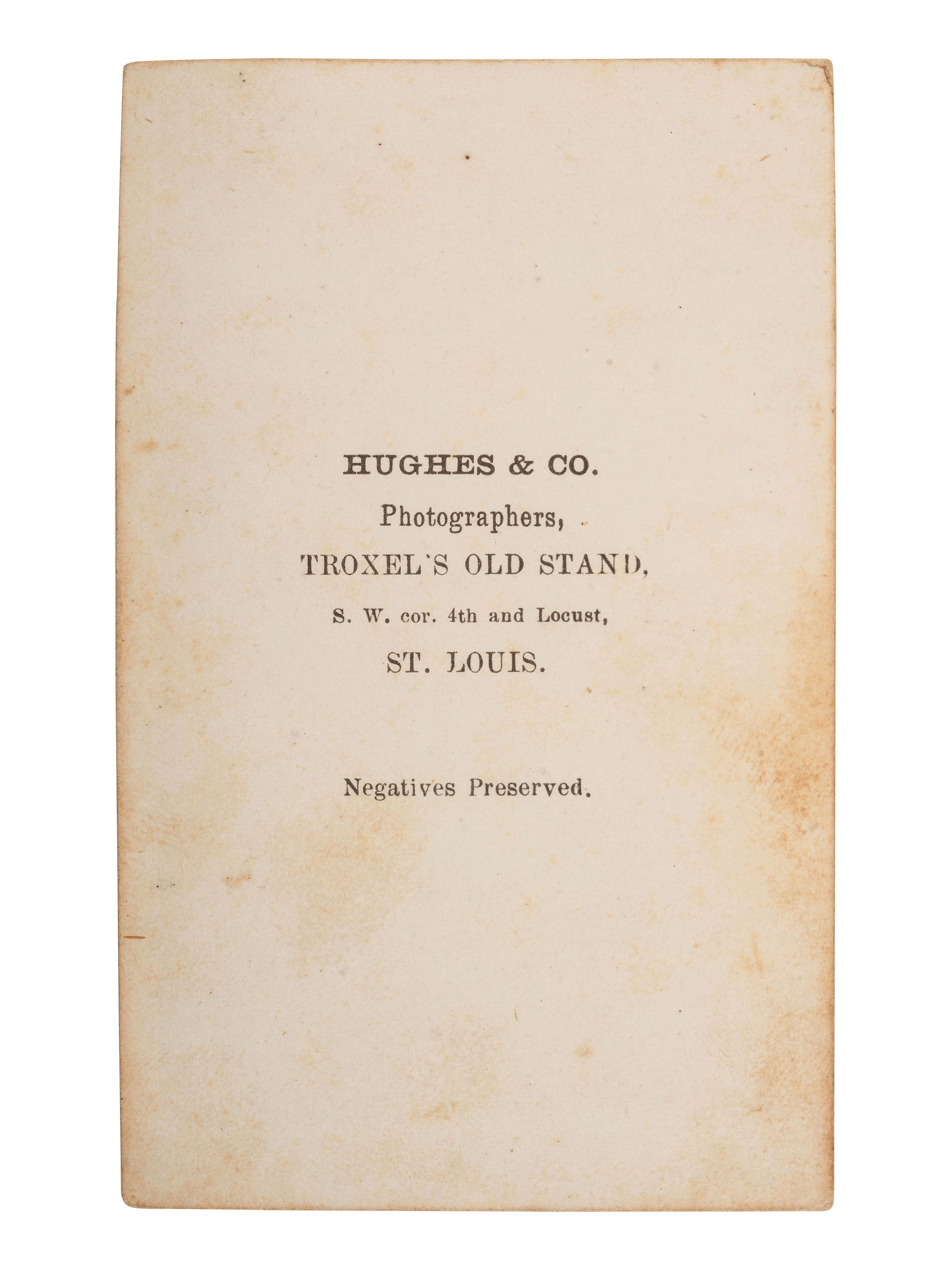 [MUSIC] -- [McKOY, Millie and Christine (1851-1912)]. HUGHES & Co., photographers. CDV of the famous conjoined twins from North Carolina. St. Louis, ca 1860s.