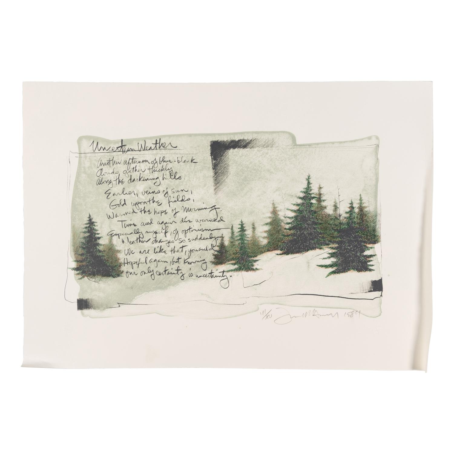 Frank Howell (American, 1937–1997) — Letters Never Sent (portfolio of eight prints in original cloth covered case)