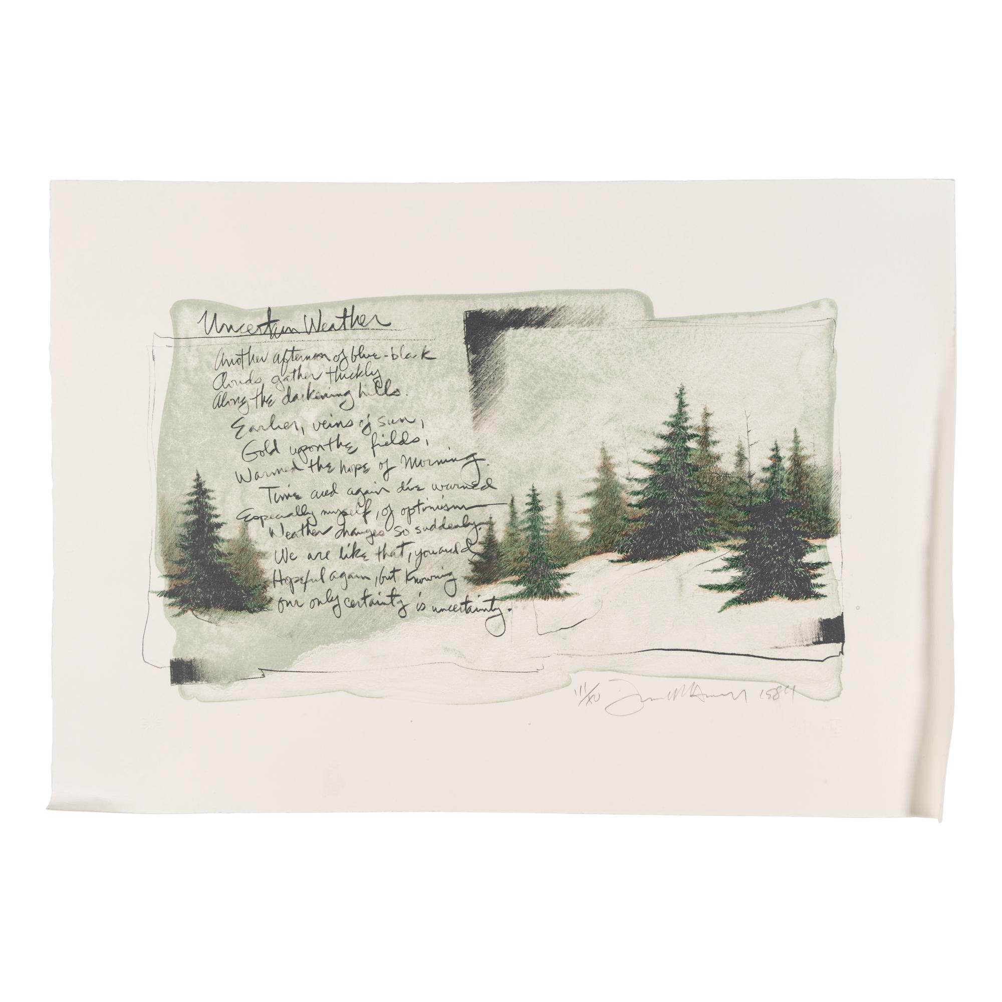 Frank Howell (American, 1937–1997) — Letters Never Sent (portfolio of eight prints in original cloth covered case)