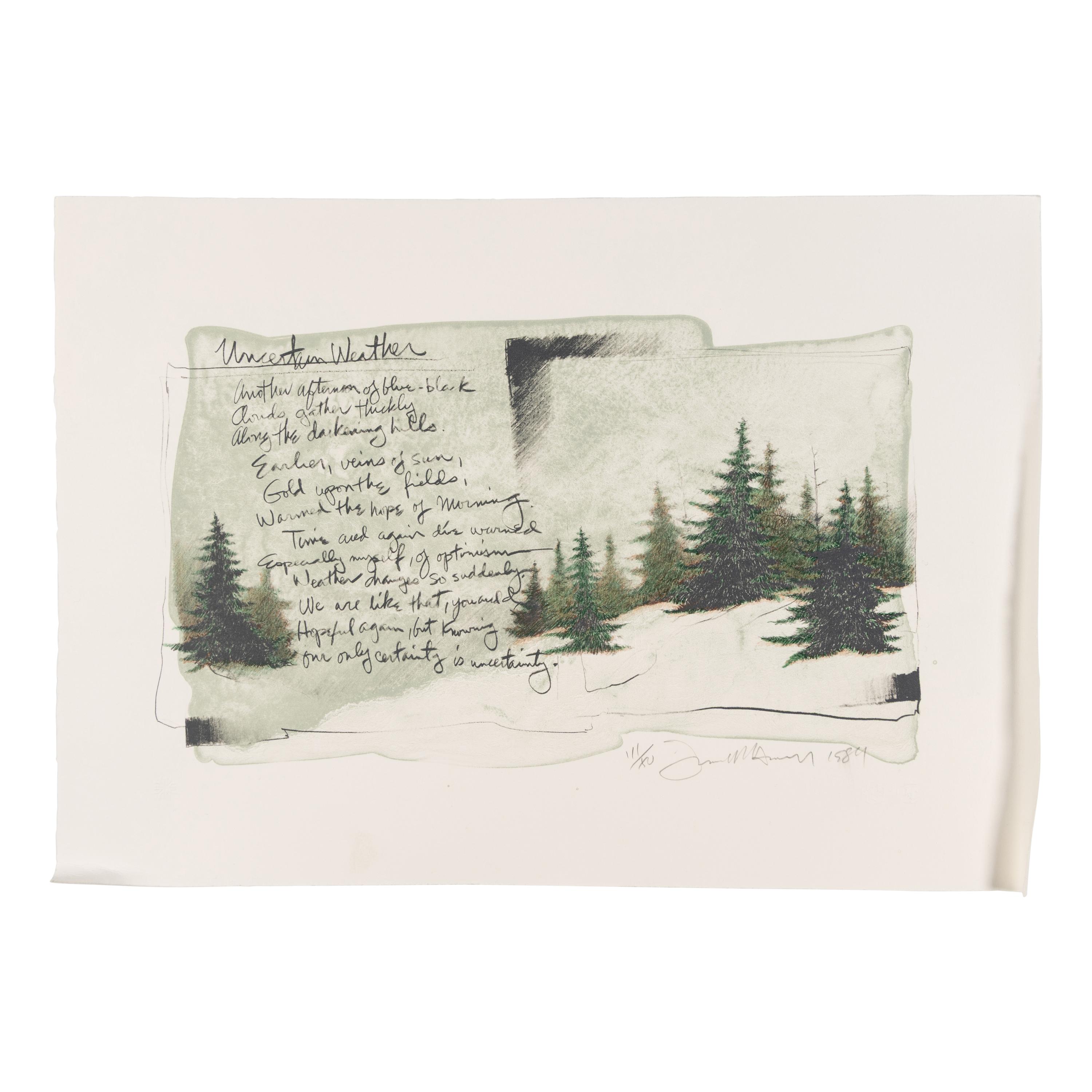 Frank Howell (American, 1937–1997) — Letters Never Sent (portfolio of eight prints in original cloth covered case)
