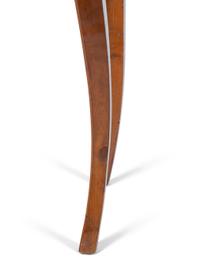 An Italian Burl Walnut Table with a Specimen Marble Top