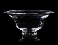 A Large Simon Pearce Glass Centerpiece Bowl
