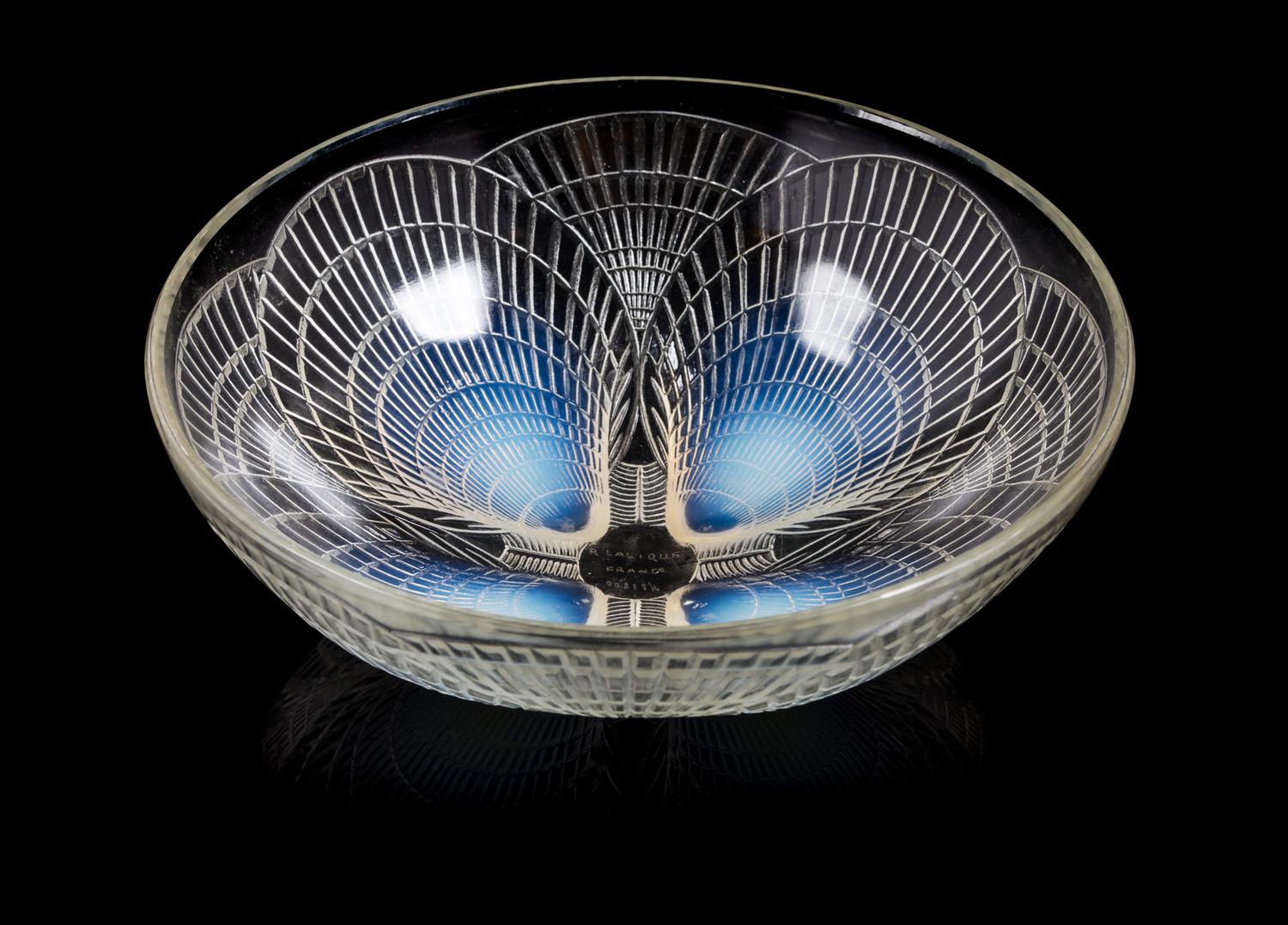Rene Lalique, (French, 1860-1945), Coquilles bowl, no. 3200