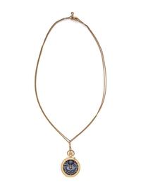 DAVID J. MAGNIN, 18K YELLOW GOLD, ENAMEL, AND DIAMOND POCKET WATCH