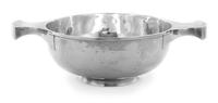A George VI Silver Quaich, W. Neale & Son Ltd., Birmingham, 1938, of circular form with two tapering handles.
