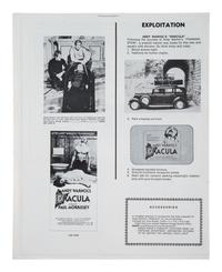 [WARHOL, Andy]. 2 original "Press Books" for Andy Warhol films Dracula and Frankenstein.