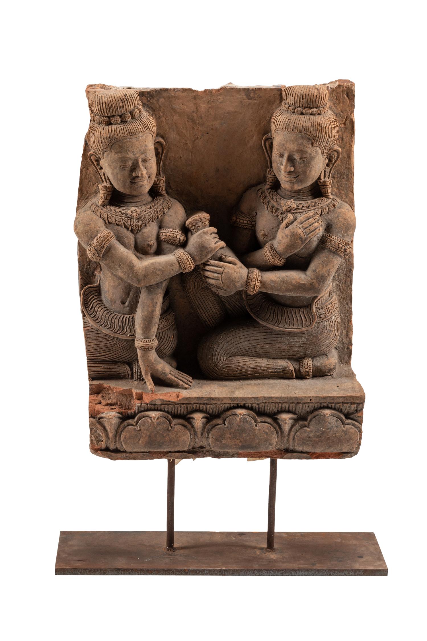 A Southeast Asian Terracotta Relief Fragment
