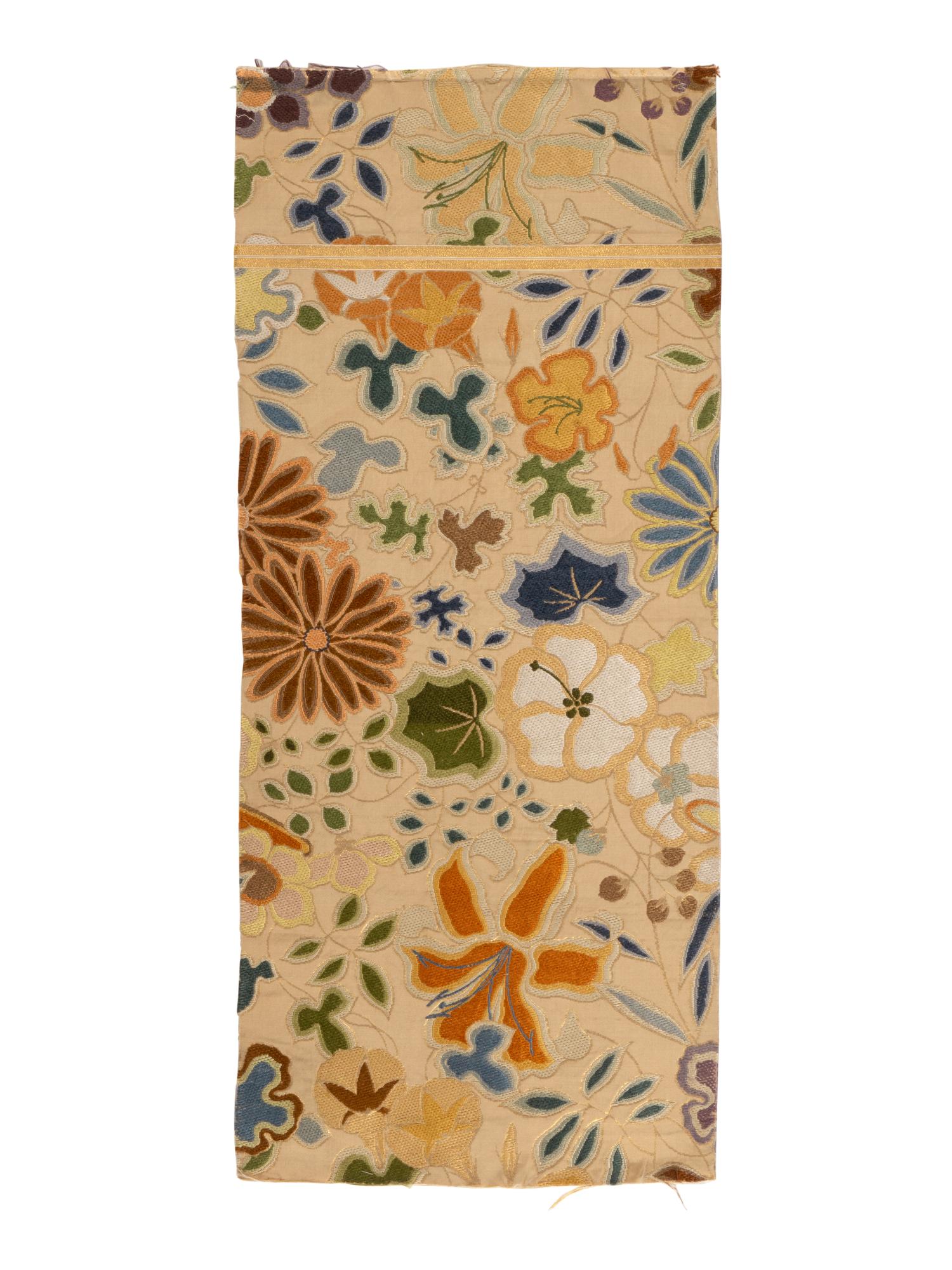 RELEASED TO MUSEUM -- Eight Japanese Silk Textile Panels