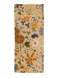 RELEASED TO MUSEUM -- Eight Japanese Silk Textile Panels