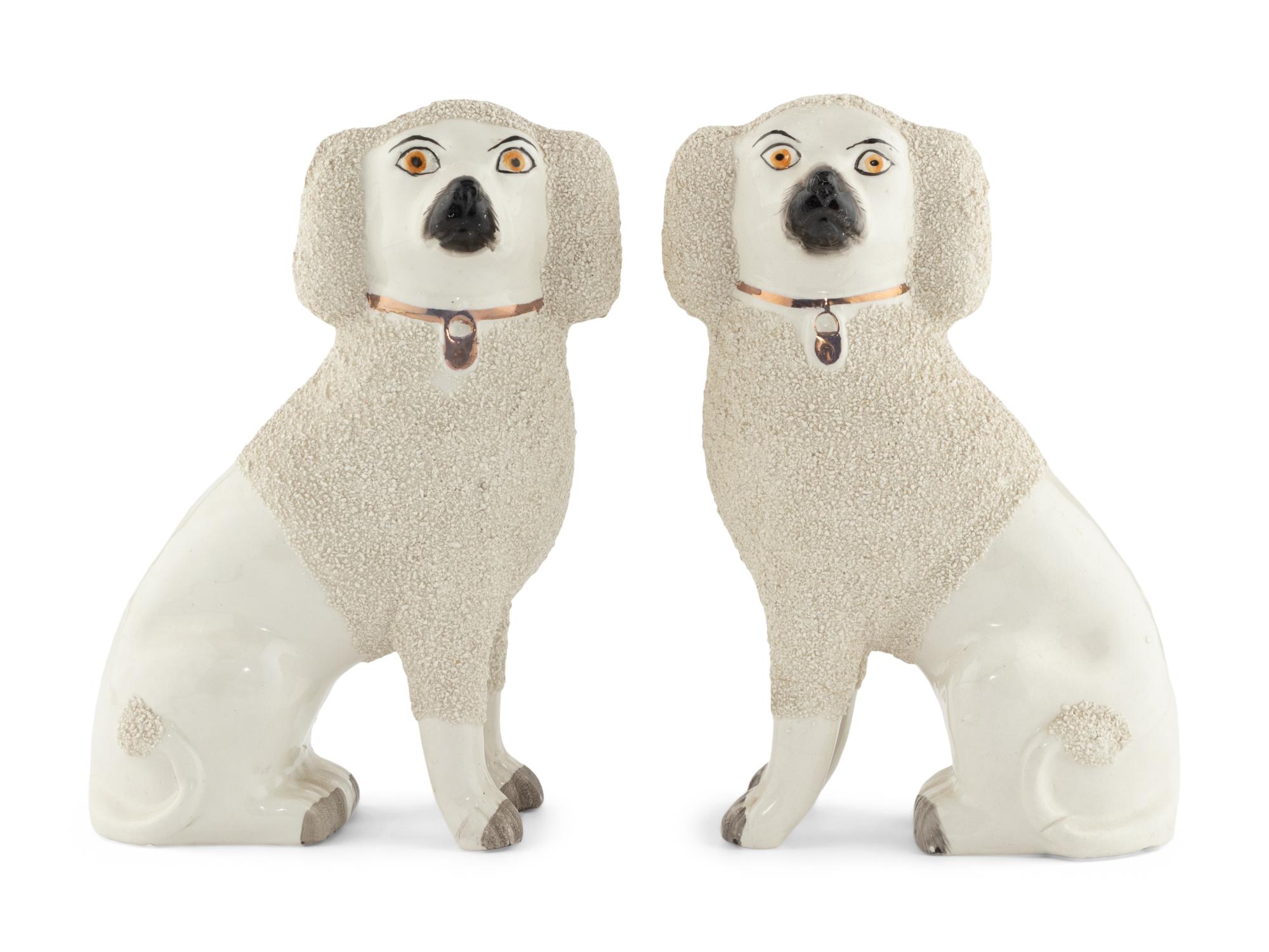 A Pair of Staffordshire Spaniels