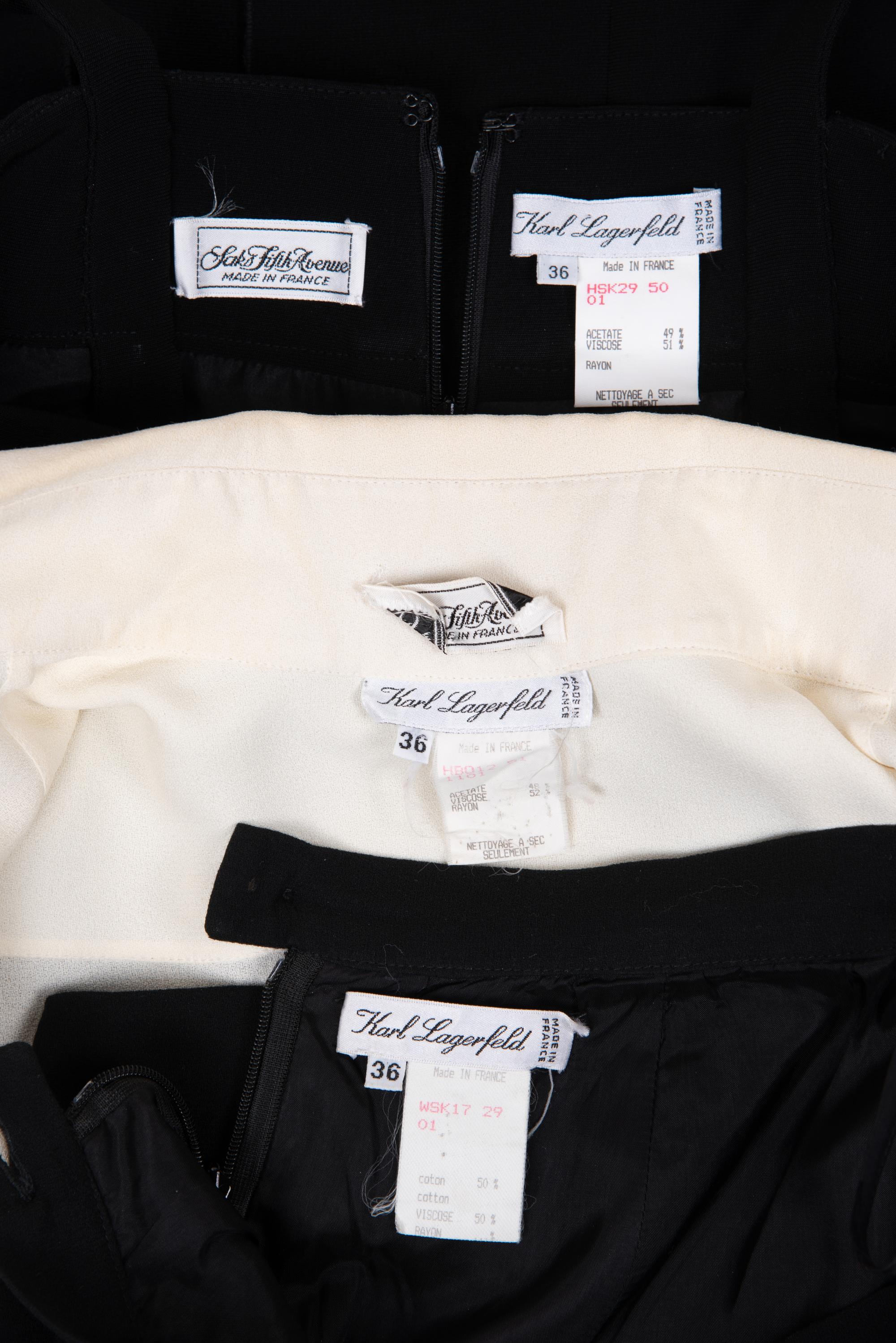 Three Karl Lagerfeld Pieces, 1980-90s