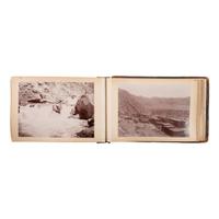 [CALIFORNIA]. Album showing the construction of the first water viaduct to Los Angeles. [Near Fort Tejon, CA]: N.p., 24 March-7 June 1896.
