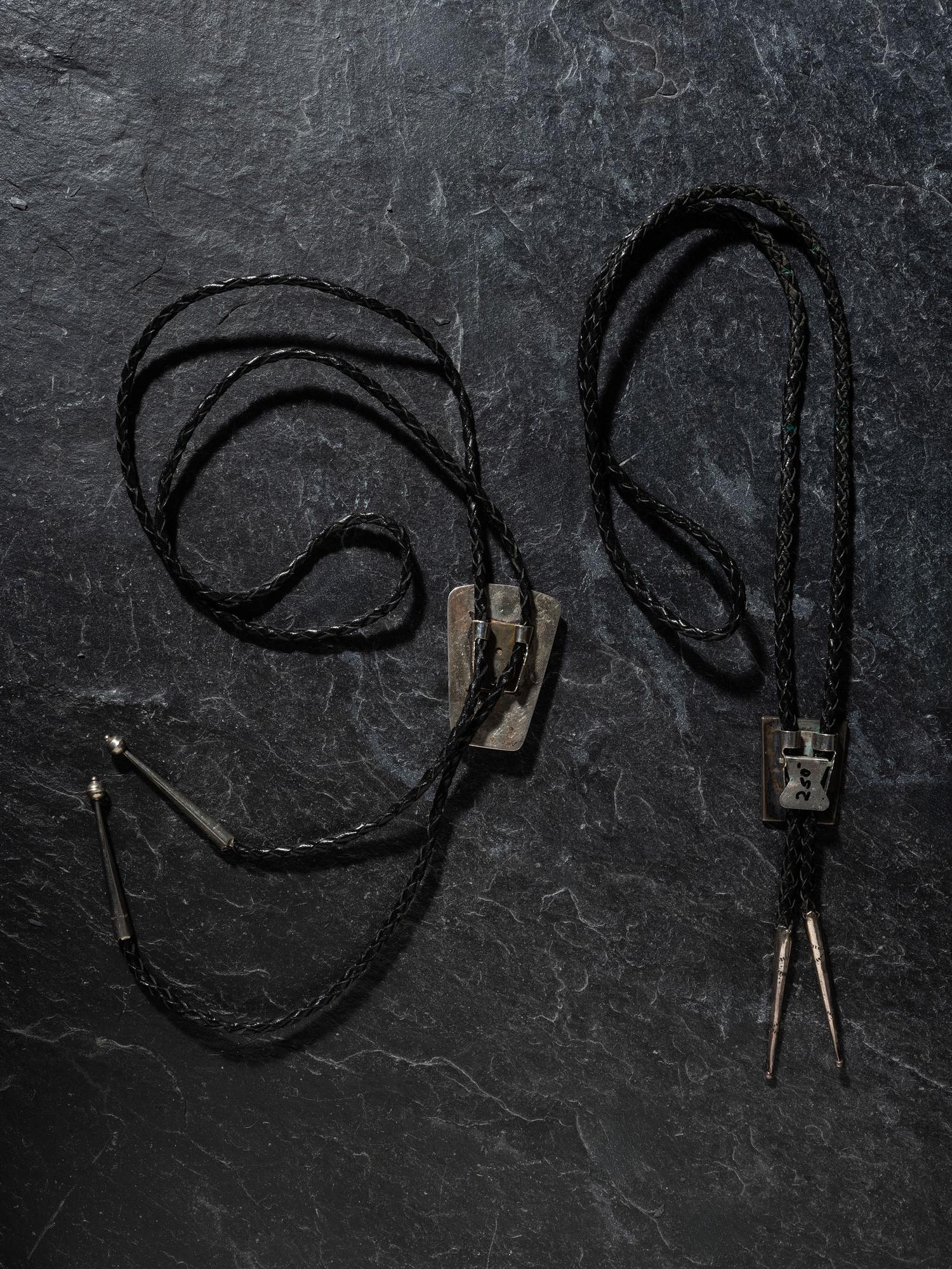 Pair of Kewa and Navajo Bolo Ties