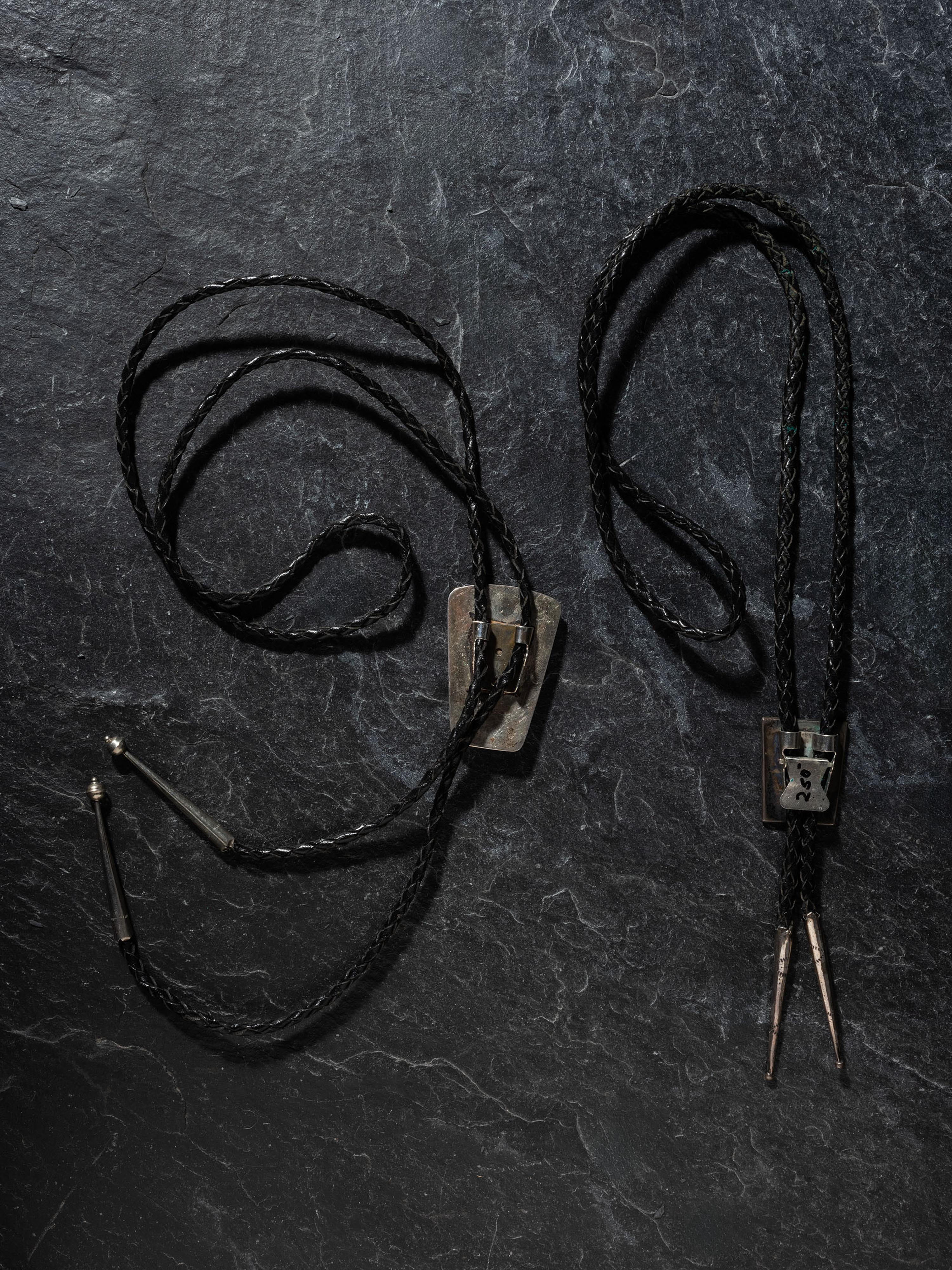 Pair of Kewa and Navajo Bolo Ties