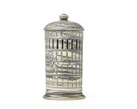 A Wedgwood Agateware Reticulated Lidded Jar