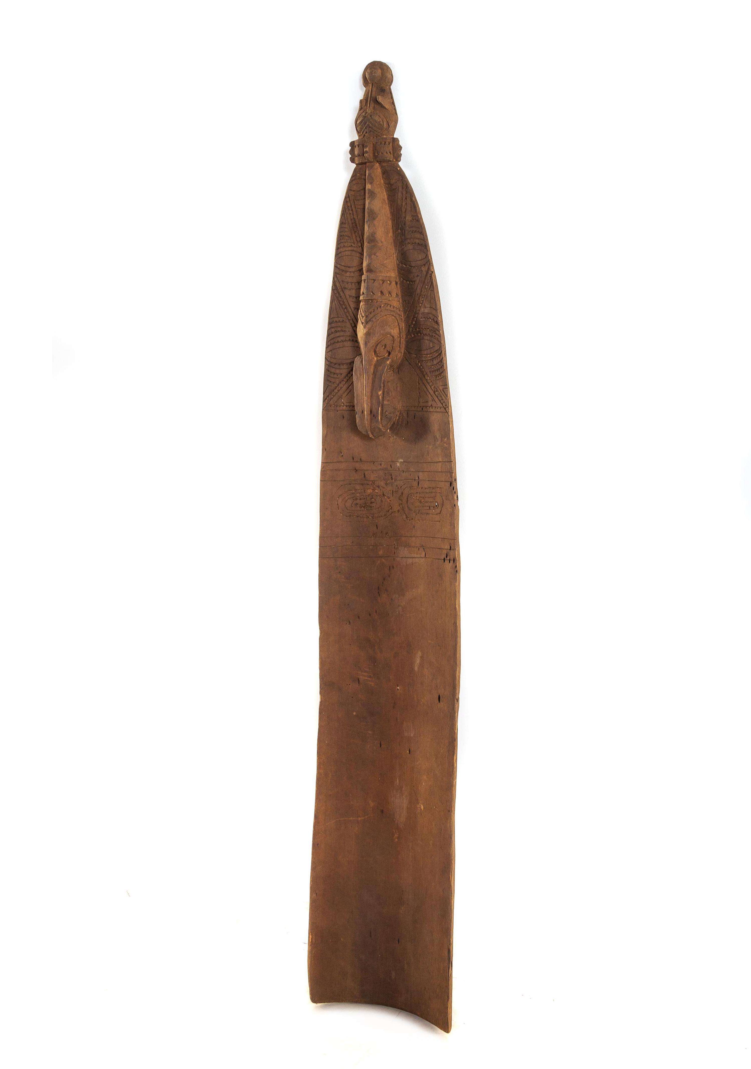 A Hand-Carved Wood Totem