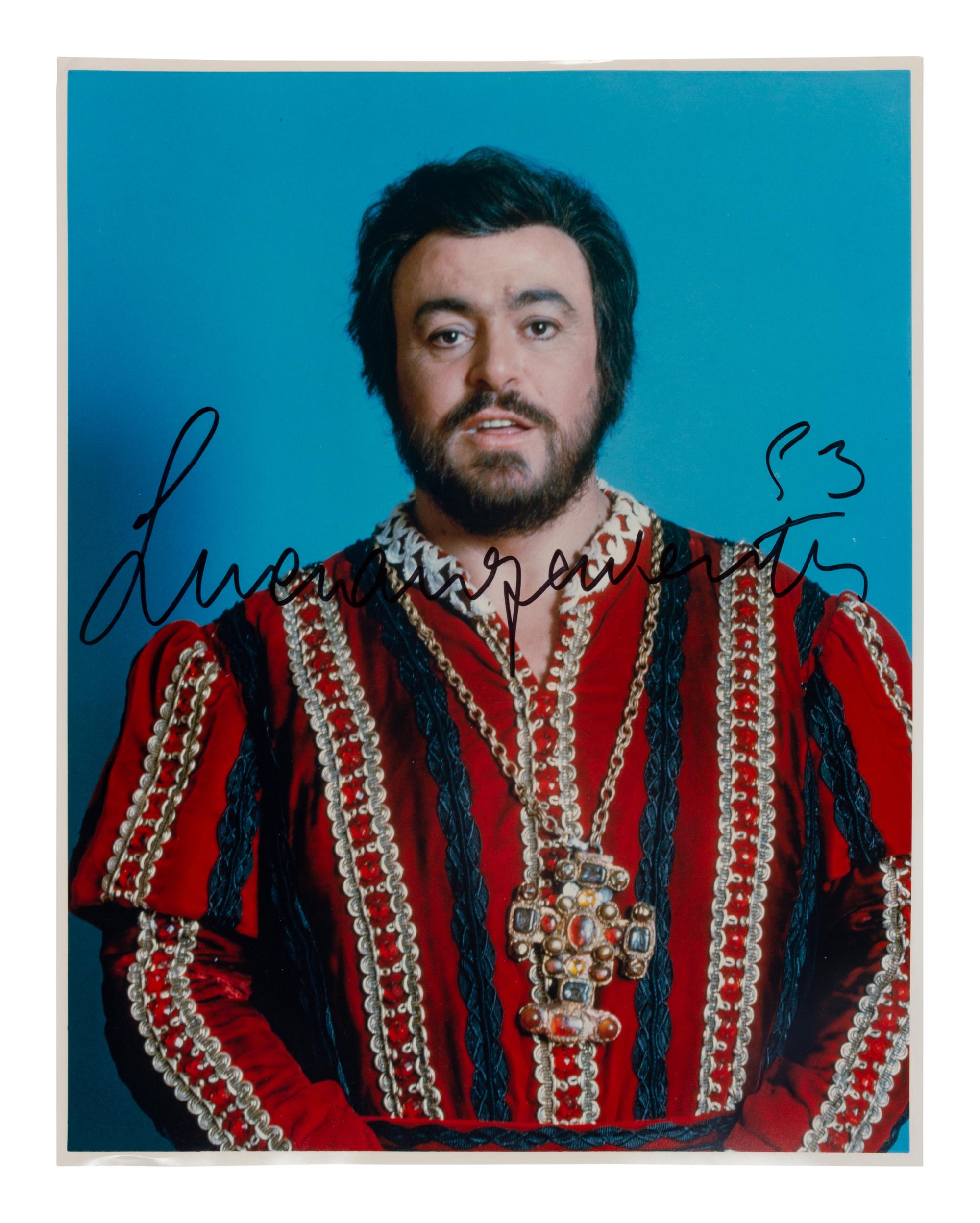 [20TH-CENTURY OPERA SINGERS]. A group of 6 signed photographs or photographic prints of opera singers from the 1970s-1990s, comprising images of: