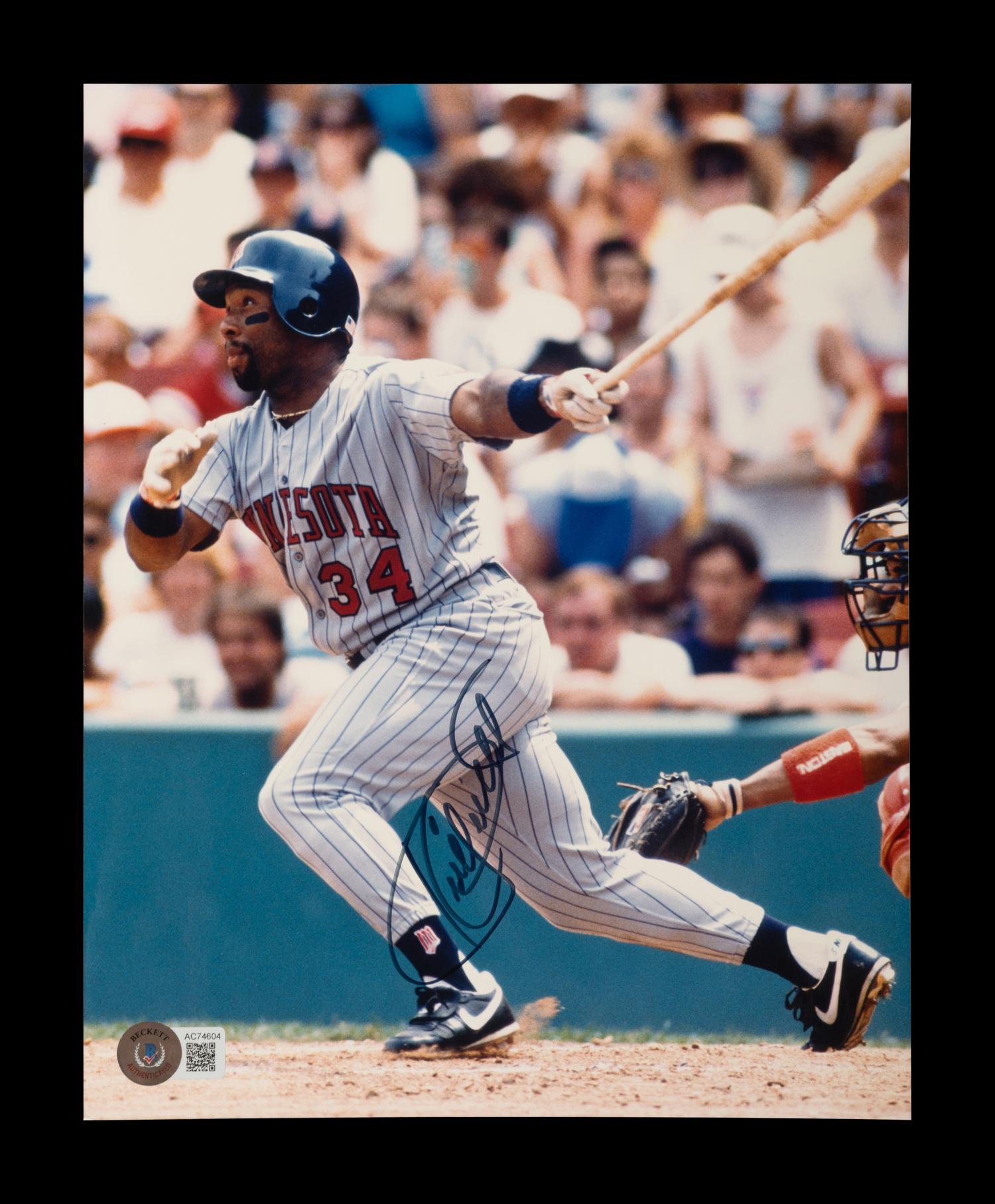 A Group of Kirby Puckett Signed Autograph Items (Beckett Authentication Services Letter),