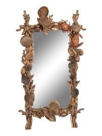 An Italian Grotto Style Mirror