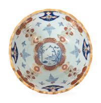 A Large Imari Porcelain Punchbowl