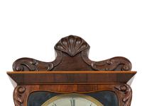A Biedermeier Rosewood Wall Clock