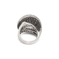 DIAMOND AND BLACK DIAMOND RING