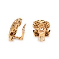 CARTIER, DIAMOND 'DOUBLE C' EARCLIPS