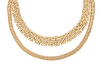 TWO YELLOW GOLD NECKLACES