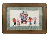 Two Chinese Export Pith Paintings