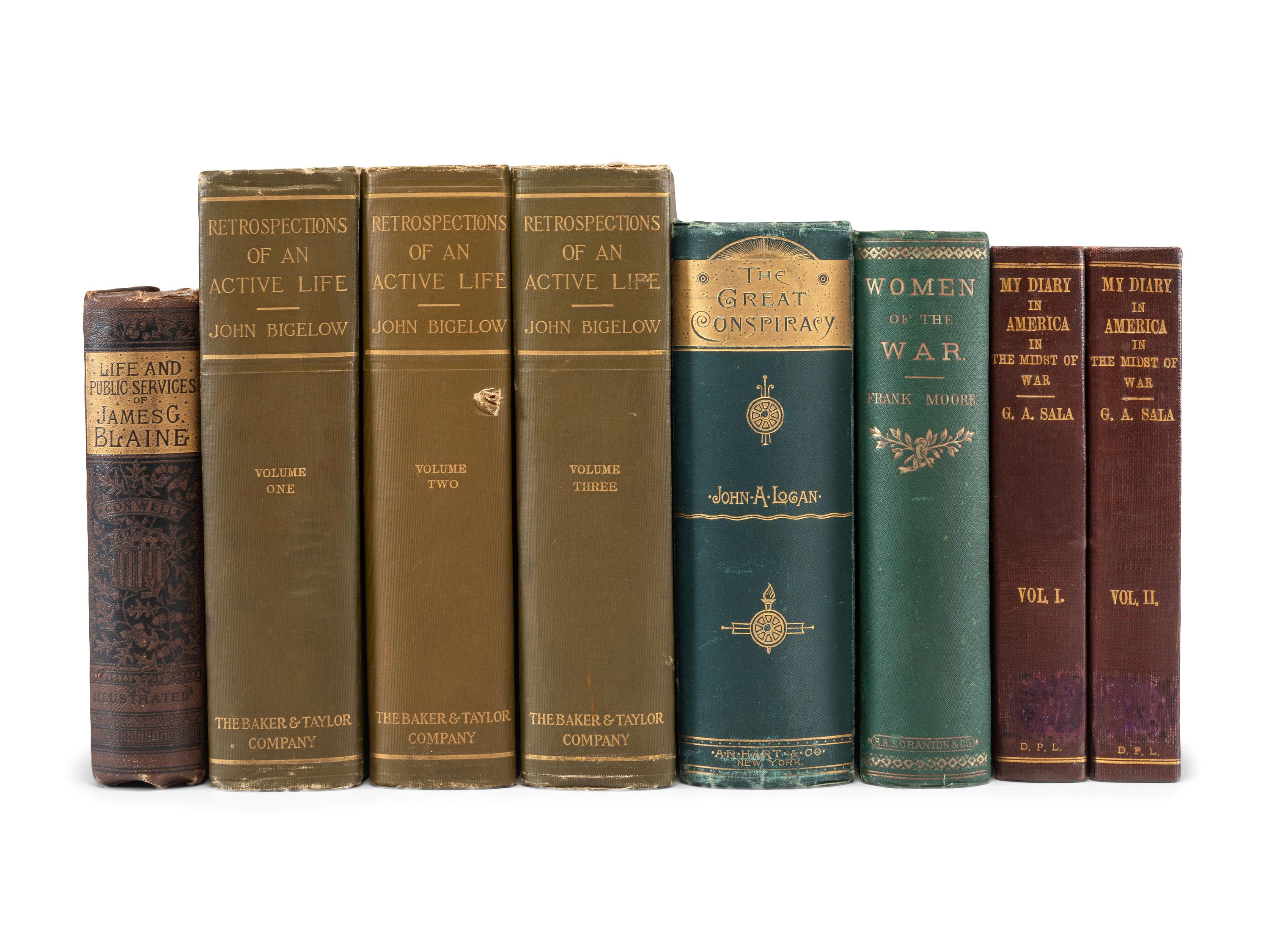 [CIVIL WAR - POLITICS]. A group of biographies and histories regarding Civil War-era personalities, comprising: