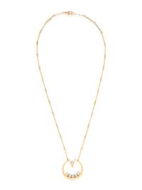 YELLOW GOLD AND DIAMOND PENDANT NECKLACE