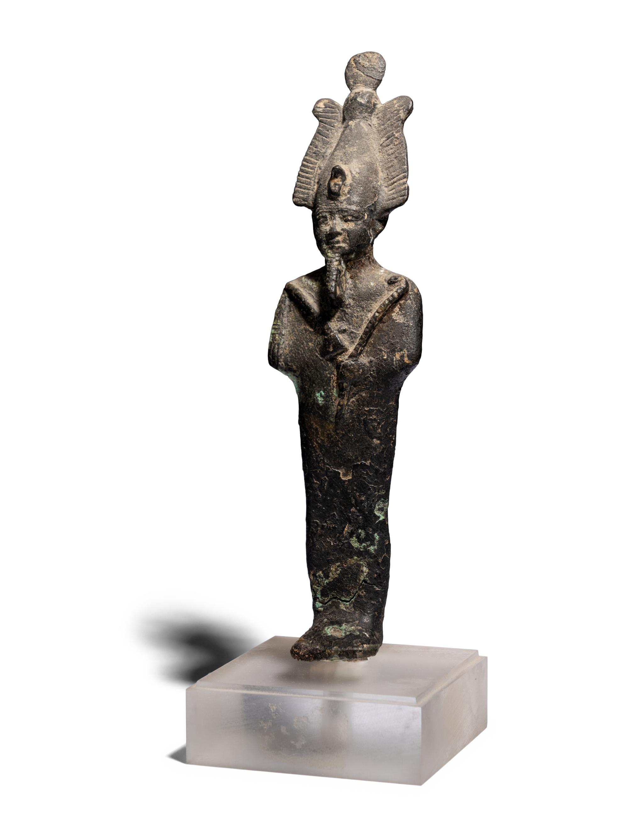An Egyptian Bronze Osiris