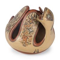 Margaret and Luther Gutierrez (Santa Clara, 1936-2018 / 1911-1987) — Giggling Pottery Figure
