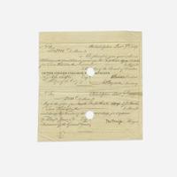 [Philadelphia] [Girard College] Biddle, N(icholas). Partially-Printed Document