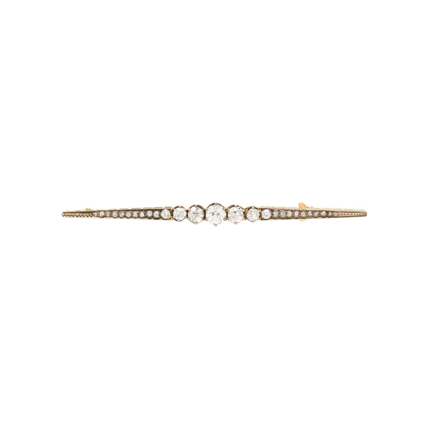 ANTIQUE, DIAMOND BAR PIN