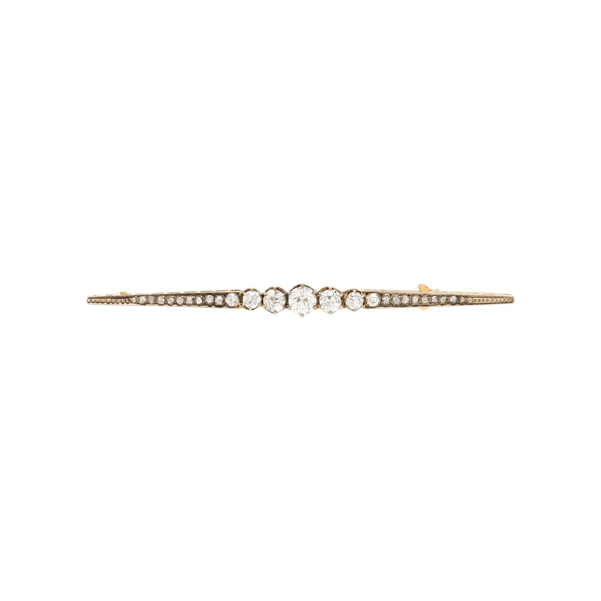 ANTIQUE, DIAMOND BAR PIN